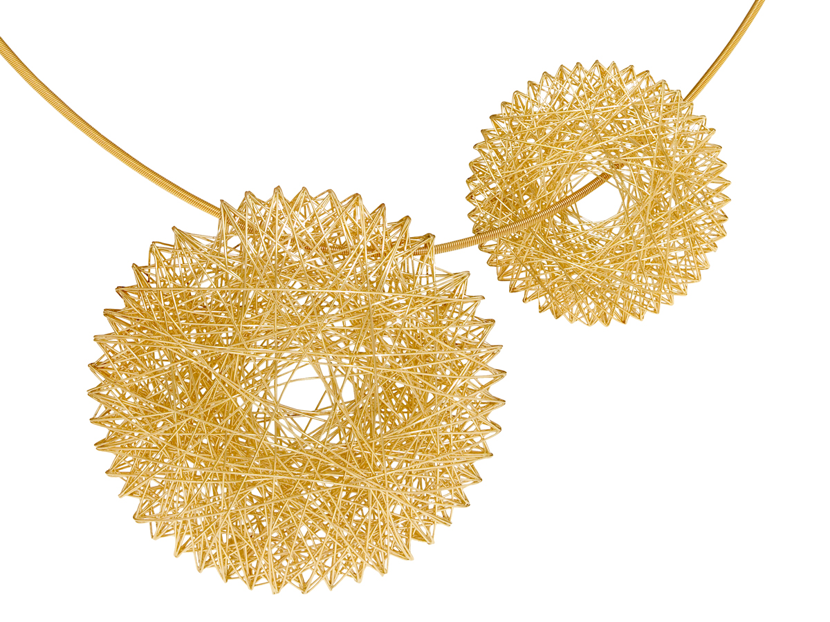 Niessing Filo d ' Oro 31mm und 52mm Größe in Gelbgold