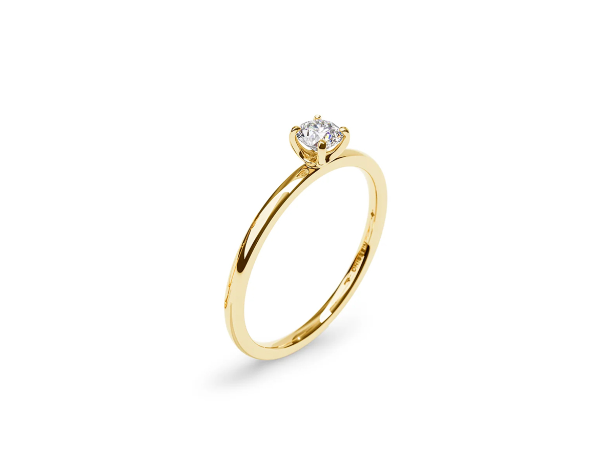 Niessing Amatis Fine C in Gelbgold mit 1 Brillant 0,18ct