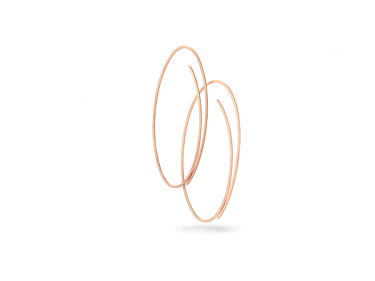 Niessing Creole Linear in Rotgold in 60mm