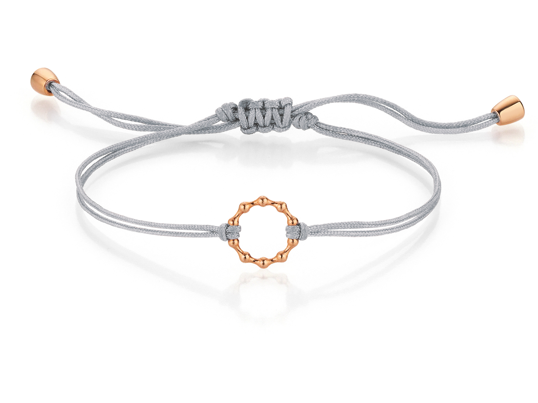 Jörg Heinz Flooow Armband XS in Roségold mit silberfarbenen Band
