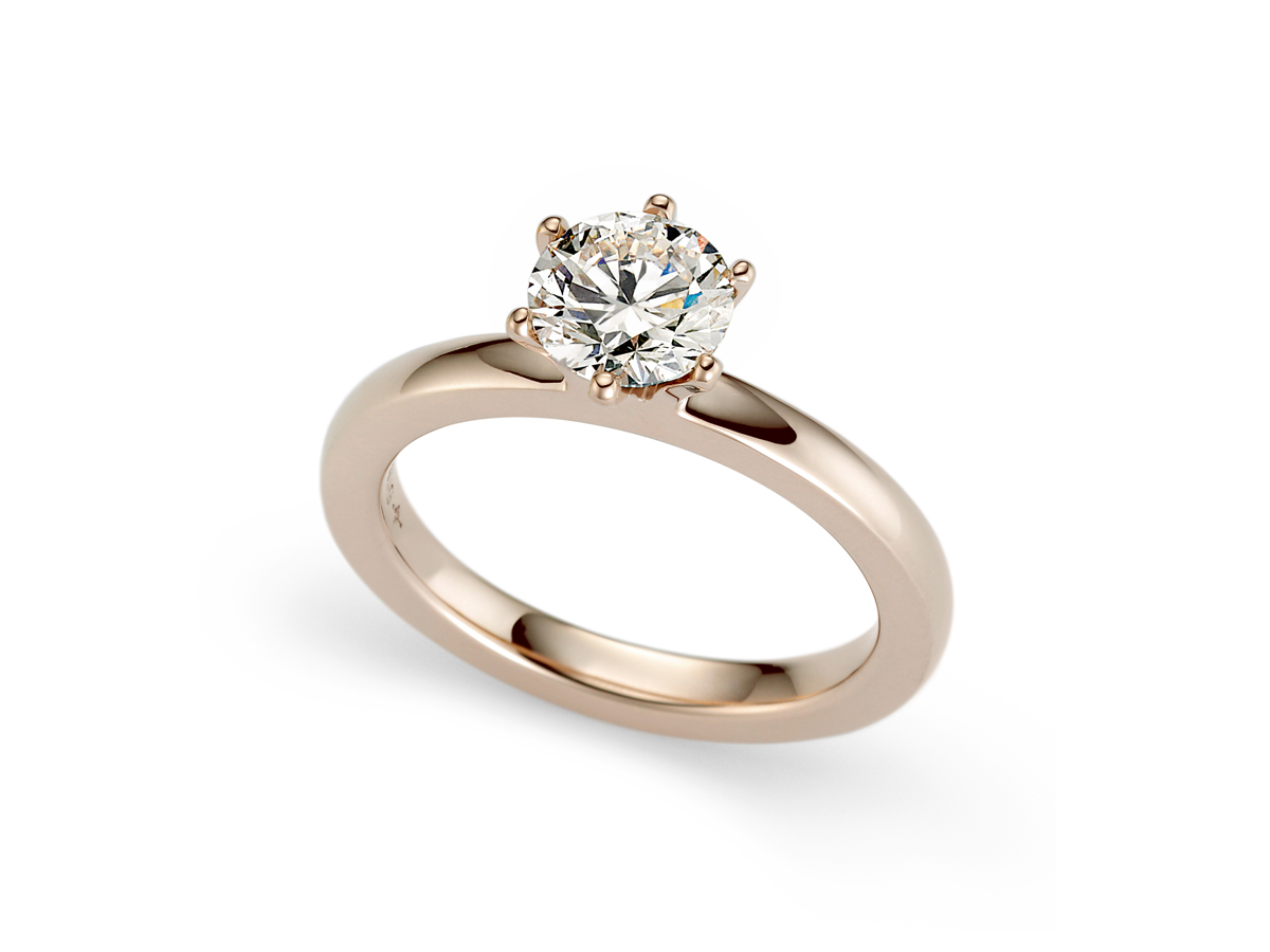 Niessing Ring Amatis in Rosewood mit einem natürlichen Brillant 0,80ct